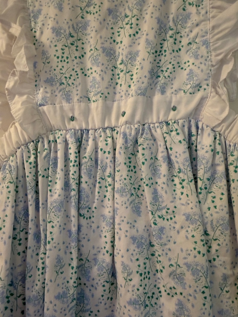 The Proper Peony Olivia White & Light Blue Floral Girls' Dress 6 NWOT - Picture 3 of 4